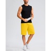 G Gradual Men’s Athletic Shorts with Pockets 9″/ 11″ Long Basketball Shorts(Yellow)