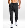 G Gradual Men’s Joggers Athletic Workout Pants with Pockets(Black)