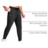G Gradual Men’s Joggers Athletic Workout Pants with Pockets(Black)