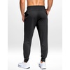 G Gradual Men’s Joggers Athletic Workout Pants with Pockets(Black)