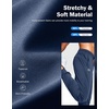 G Gradual Men’s Joggers Athletic Workout Pants with Pockets(Heathered Academy Blue)