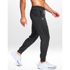 G Gradual Men’s Joggers Athletic Workout Pants with Pockets(Heathered Black)