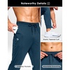 G Gradual Men’s Joggers Athletic Workout Pants with Pockets(Heathered Cobalt Blue)