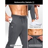 G Gradual Men’s Joggers Athletic Workout Pants with Pockets(Heathered Grey)