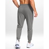 G Gradual Men’s Joggers Athletic Workout Pants with Pockets(Light Grey)