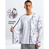 G Gradual Mens UPF50+ Sun Hoodie Jacket Zip Up Hooded Hiking Fishing Shirts(Blue Splashed)