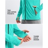 G Gradual Mens UPF50+ Sun Hoodie Jacket Zip Up Hooded Hiking Fishing Shirts(Bright Green)