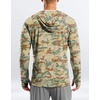 G Gradual Mens UPF50+ Sun Hoodie Jacket Zip Up Hooded Hiking Fishing Shirts(Brown Camo)