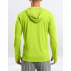 G Gradual Mens UPF50+ Sun Hoodie Jacket Zip Up Hooded Hiking Fishing Shirts(Fluorescent Green)