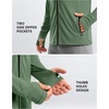 G Gradual Mens UPF50+ Sun Hoodie Jacket Zip Up Hooded Hiking Fishing Shirts(Green)