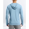 G Gradual Mens UPF50+ Sun Hoodie Jacket Zip Up Hooded Hiking Fishing Shirts(Light Blue)