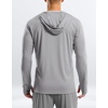 G Gradual Mens UPF50+ Sun Hoodie Jacket Zip Up Hooded Hiking Fishing Shirts(Light Grey)