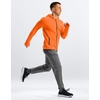 G Gradual Mens UPF50+ Sun Hoodie Jacket Zip Up Hooded Hiking Fishing Shirts(Orange)