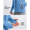 G Gradual Mens UPF50+ Sun Hoodie Jacket Zip Up Hooded Hiking Fishing Shirts(Sky Blue)