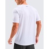G Gradual Mens Workout Dry Fit Shirts Athletic Performance T-Shirts(C White)