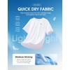 G Gradual Mens Workout Dry Fit Shirts Athletic Performance T-Shirts(C White)