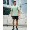 G Gradual Mens Workout Dry Fit Shirts Athletic Performance T-Shirts(Light Green)