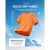 G Gradual Mens Workout Dry Fit Shirts Athletic Performance T-Shirts(Orange)