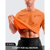 G Gradual Mens Workout Dry Fit Shirts Athletic Performance T-Shirts(Orange)