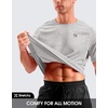 G Gradual Mens Workout Dry Fit Shirts Athletic Performance T-Shirts(Platinum Grey)