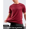 G Gradual Mens Workout Dry Fit Shirts Athletic Performance T-Shirts(Red)