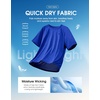 G Gradual Mens Workout Dry Fit Shirts Athletic Performance T-Shirts(Royal Blue)