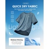 G Gradual Mens Workout Dry Fit Shirts Athletic Performance T-Shirts(Slate Blue)
