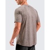 G Gradual Mens Workout Dry Fit Shirts Athletic Performance T-Shirts(Taupe)
