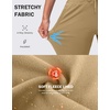 G Gradual Women’s Fleece Lined Joggers High Waisted Water Resistant Thermal Winter Sweatpants Running Hiking Pockets(Dark Khaki)