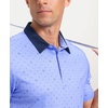 Men’s Golf Polo Shirts Dry Fit Print Golf Shirts for Men Breathable(Blue Golf Club)