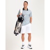 Men’s Golf Polo Shirts Dry Fit Print Golf Shirts for Men Breathable(Grey Rectangle)
