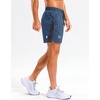 Men’s Running Athletic Shorts 7″/9″/5″ Zip Pockets Gym Workout Short(Blue Grey)