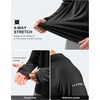 Men’s Sun Protection Hoodie Shirts Long Sleeve UPF 50+ Swim Shirts(Black)