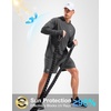 Men’s Sun Protection Hoodie Shirts Long Sleeve UPF 50+ Swim Shirts(Dark Grey)