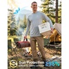 Men’s Sun Protection Hoodie Shirts Long Sleeve UPF 50+ Swim Shirts(Heather Bright Grey)