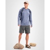 Men’s Sun Protection Hoodie Shirts Long Sleeve UPF 50+ Swim Shirts(Heather Dusty Blue)