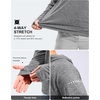 Men’s Sun Protection Hoodie Shirts Long Sleeve UPF 50+ Swim Shirts(Heather Dusty White)