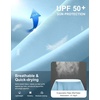Men’s Sun Protection Hoodie Shirts Long Sleeve UPF 50+ Swim Shirts(Light Blue)
