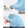 Men’s Sun Protection Hoodie Shirts Long Sleeve UPF 50+ Swim Shirts(Light Blue)