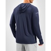 Men’s Sun Protection Hoodie Shirts Long Sleeve UPF 50+ Swim Shirts(Navy)