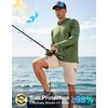 Men’s Sun Protection Hoodie Shirts Long Sleeve UPF 50+ Swim Shirts(Olive)