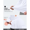 Men’s Sun Protection Hoodie Shirts Long Sleeve UPF 50+ Swim Shirts(White)