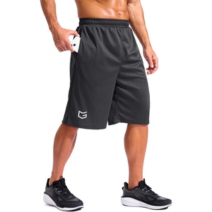 G Gradual Men’s 12″ Long Basketball Shorts with Pockets(Dark Grey)