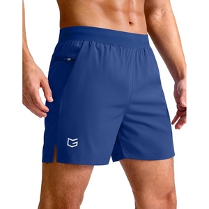 G Gradual Men’s Athletic Running Shorts Zip Pocket Quick Dry(Royal Blue)