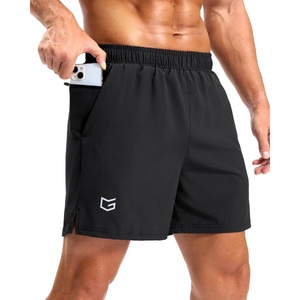 G Gradual Men’s Athletic Running Shorts with 2 Zipper Pockets 7″/ 5″/ 9″(Black)