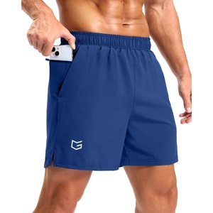 G Gradual Men’s Athletic Running Shorts with 2 Zipper Pockets 7″/ 5″/ 9″(Royal Blue)
