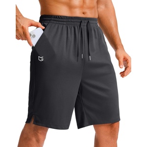 G Gradual Men’s Athletic Shorts with Pockets 9″/ 11″ Long Basketball Shorts(Dark Gray)