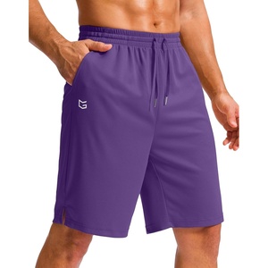 G Gradual Men’s Athletic Shorts with Pockets 9″/ 11″ Long Basketball Shorts(Purple)