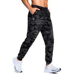 G Gradual Men’s Joggers Athletic Workout Pants with Pockets(Grey Camo)