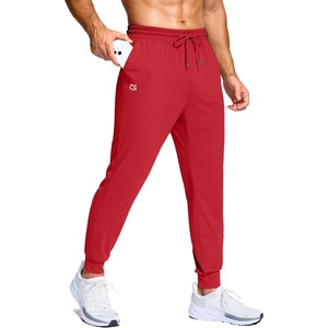 G Gradual Men’s Joggers Athletic Workout Pants with Pockets(Power Red)